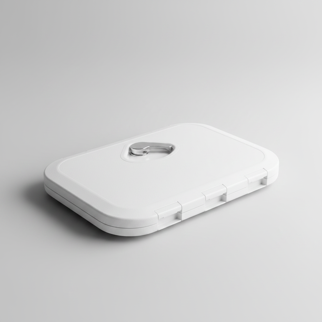 Nuova Rade Krome Marine Hatch White 270x375mm UV Resistant Boat Access Cover