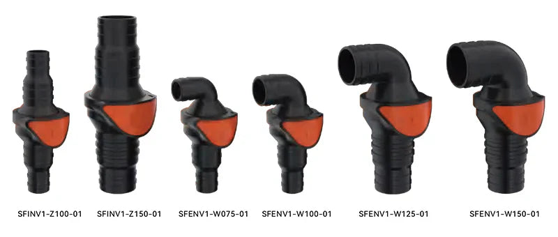 Seaflo Composite Non-Return Valve 90° Elbow 1.5" 38mm Bilge Pump Check Valve