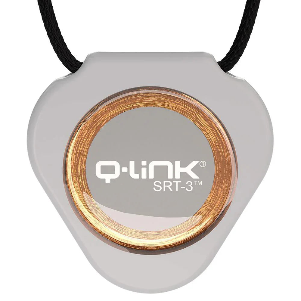Q-Link SRT-3 Easy Grey Pendant Wellness Balance EMF Protection Necklace Genuine