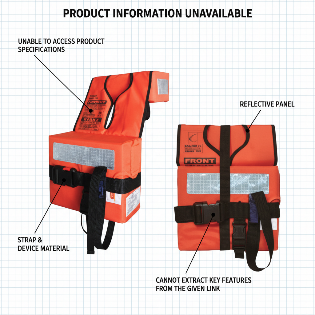 Lalizas 72215 Compact Folding Lifejacket SOLAS MED MER Child 15-43kg Safety