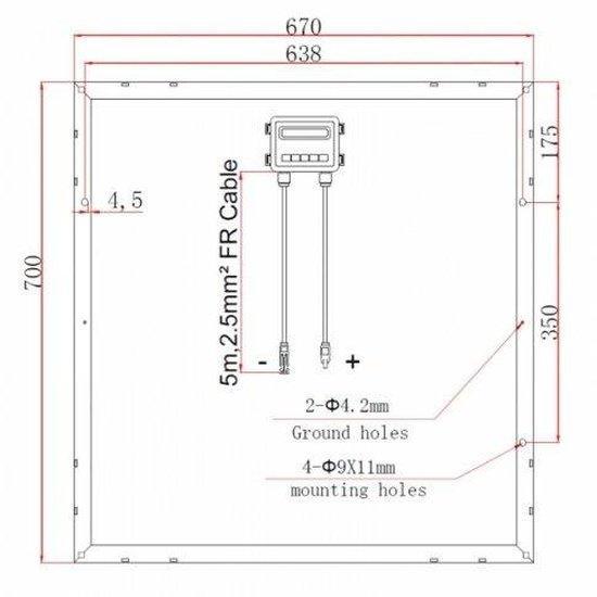 Photonic Universe 160W (2×80W) Solar Panels with 2×5m Cable | 4Boats