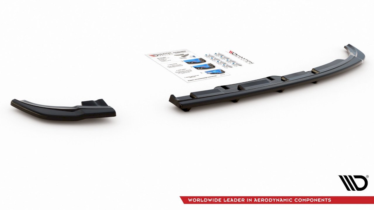 Maxton Design - Rear Splitter (Vertical Bars) Volkswagen Polo GTI / R-Line Mk6 (2017-2021)
