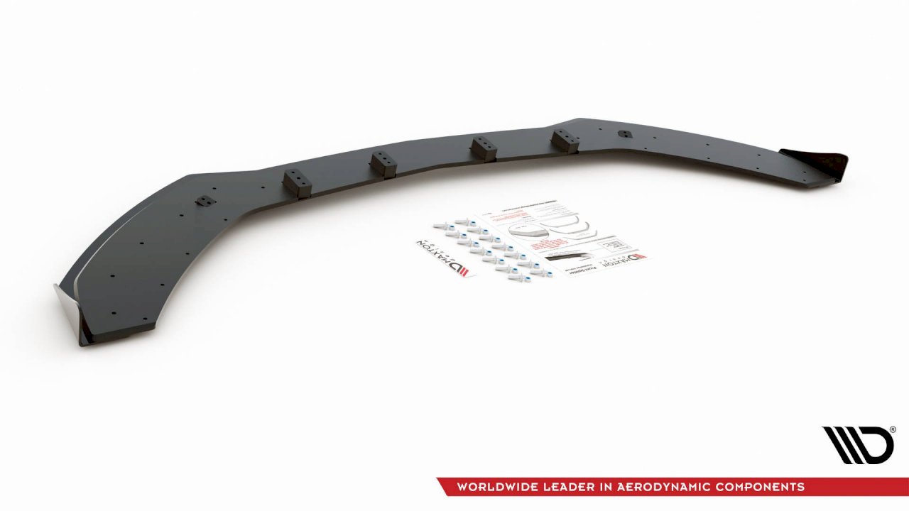 Maxton Design - Street PRO Front Splitter + Flaps Mercedes-AMG C43 / AMG-Line Coupe C205