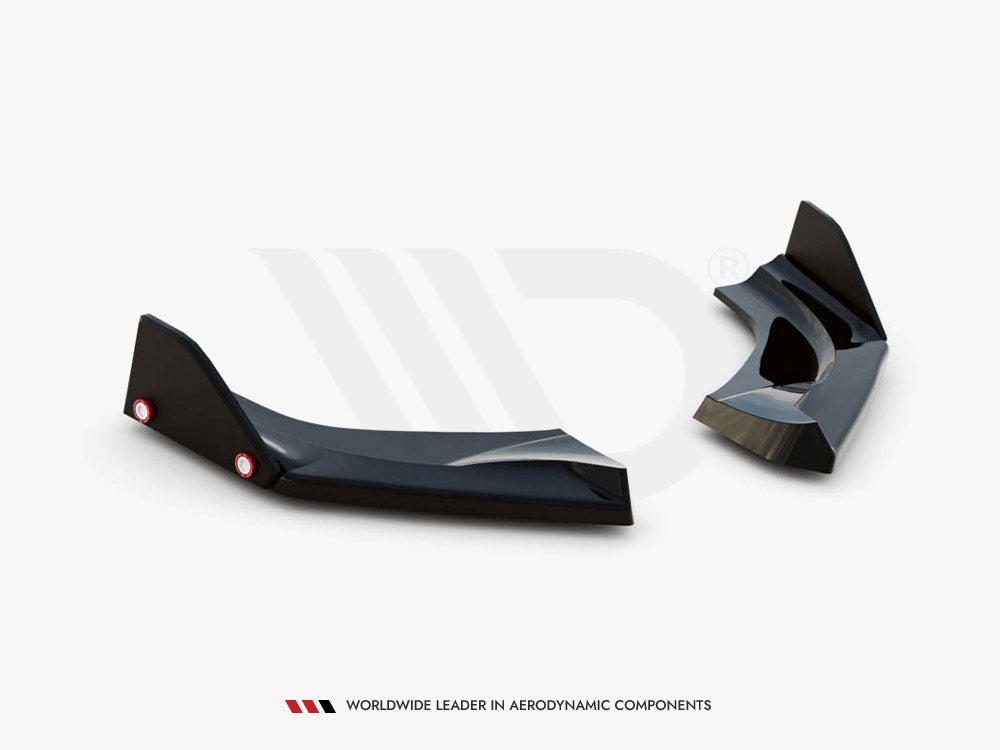Maxton Design - REAR SIDE SPLITTERS V.1 + FLAPS HYUNDAI I30 N HATCHBACK MK3 FACELIFT