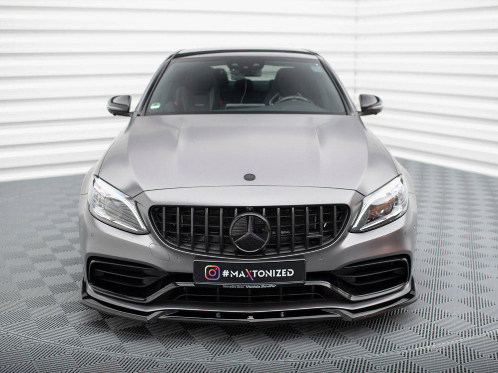 Maxton Design - FRONT SPLITTER V.2 MERCEDES-AMG C63 SEDAN / ESTATE W205 FACELIFT