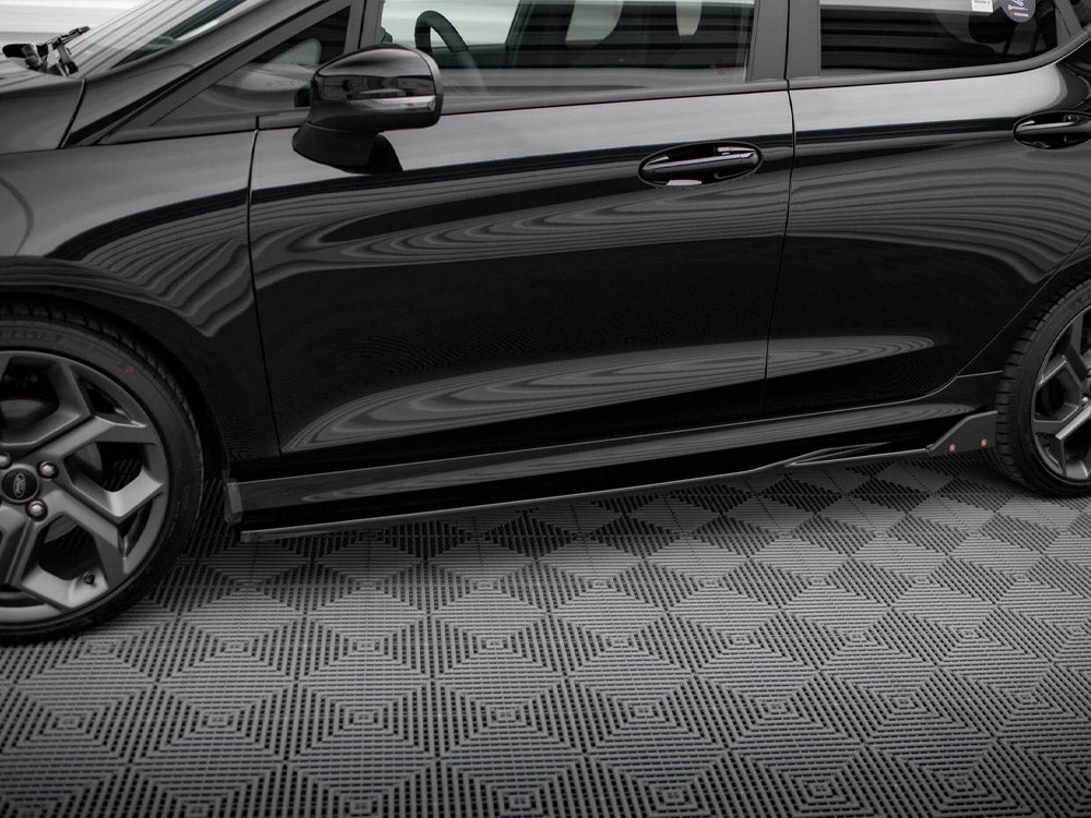 Maxton Design - SIDE SKIRTS DIFFUSERS V.2 + FLAPS FORD FIESTA ST / ST-LINE MK8/8.5