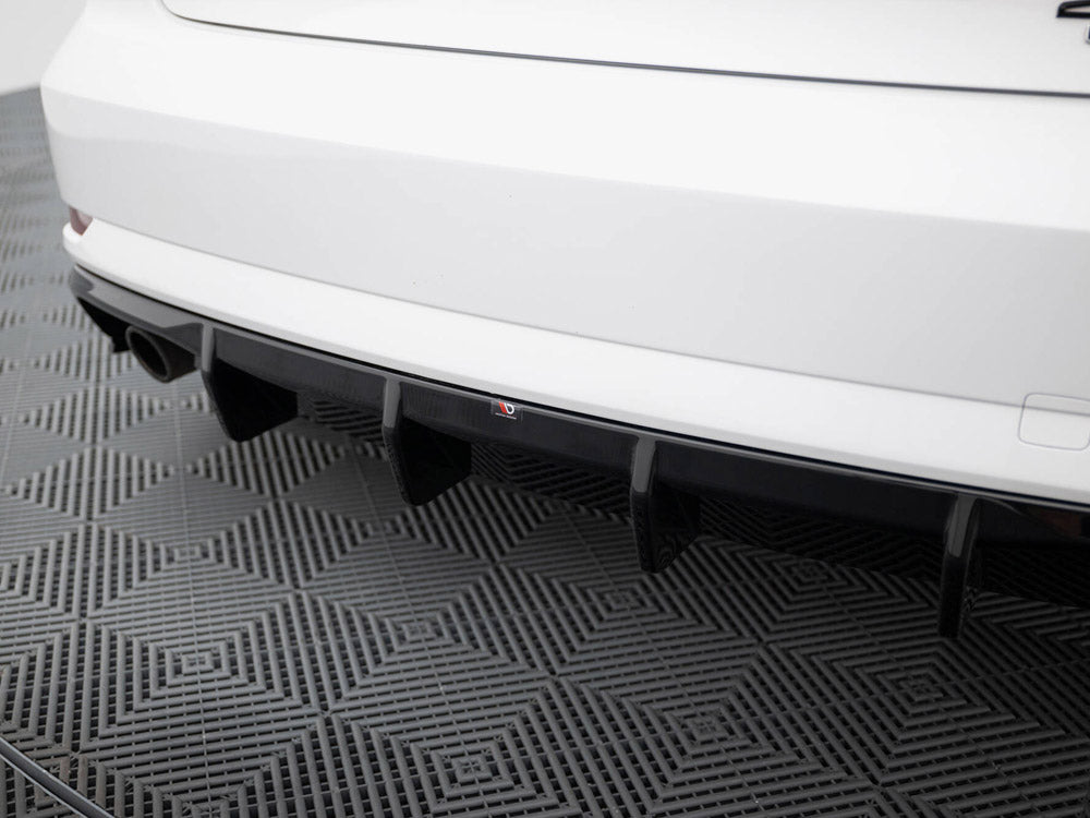 Maxton Design - Rear Valance Audi A3 Sedan 8V Facelift (Version with single exhaust tips on one side)