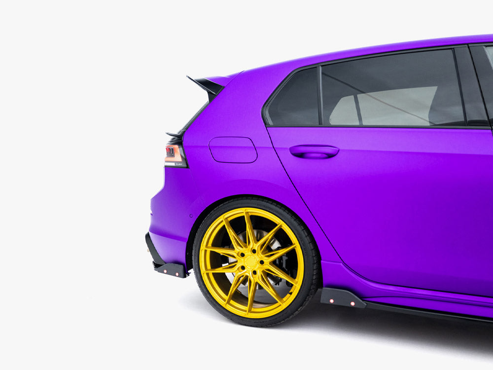 Maxton Design - Rear Side Splitters V.6 + Flaps Volkswagen Golf R Mk8 Facelift