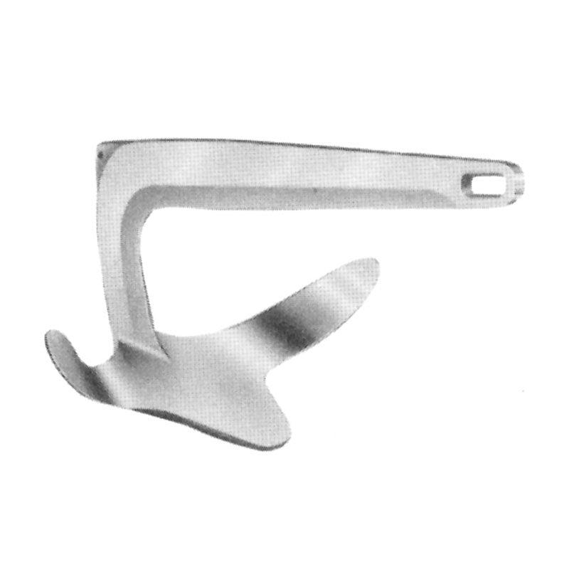 10kg Bruce Type Anchor Hot Dip Galvanized Claw Boat Marine Anchor 22lb 4Boats