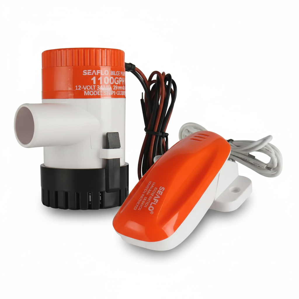 Seaflo 12V 1100GPH Automatic Bilge Pump & Float Switch Kit Marine BP1G110016