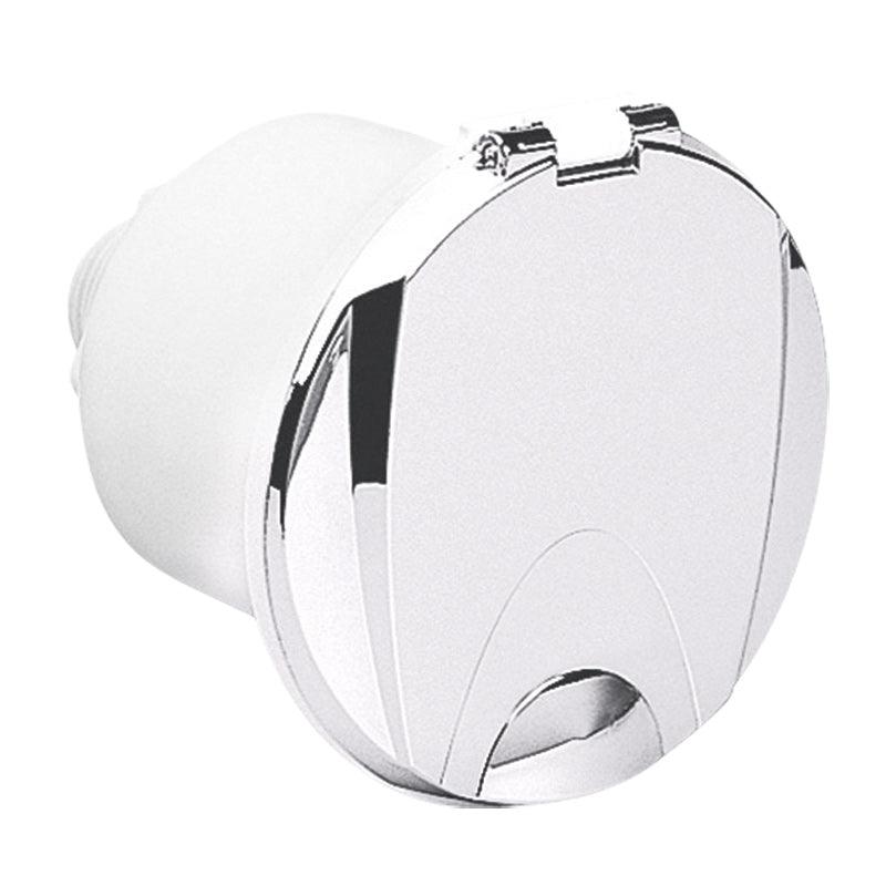 Case Sea Water Outlet with Lid & Elbow, White | 4Boats