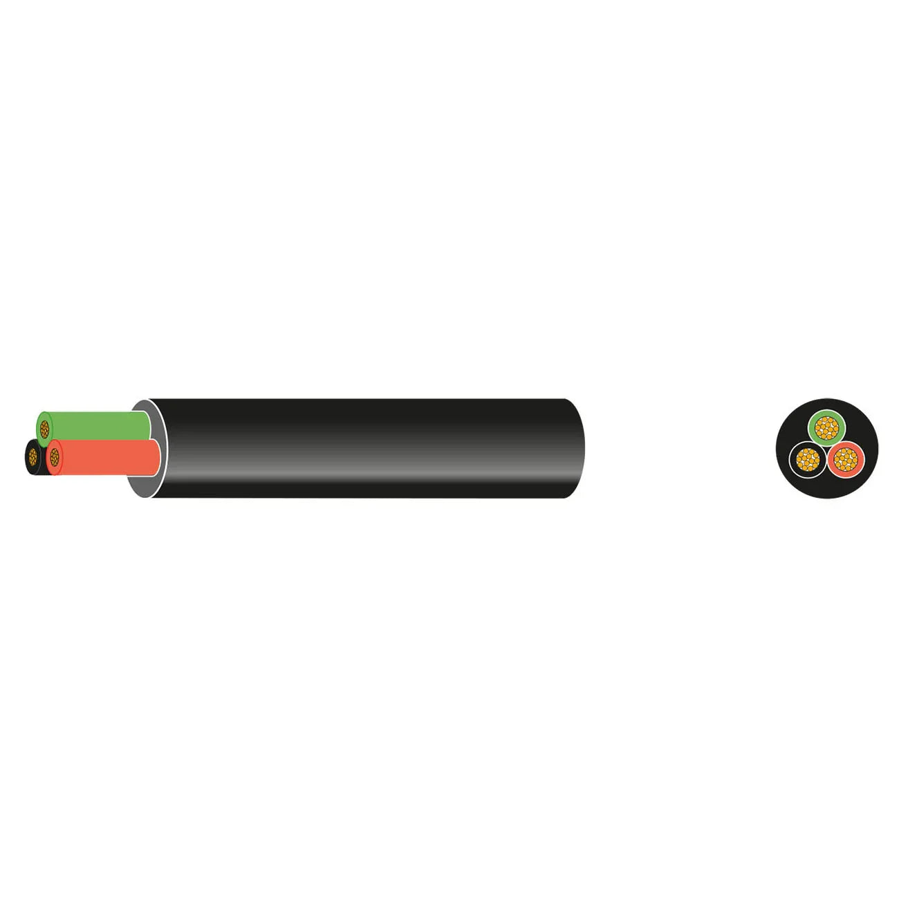 AMC Thin 3 Core Cable 3 × 1.5 mm² 100 m | 4Boats