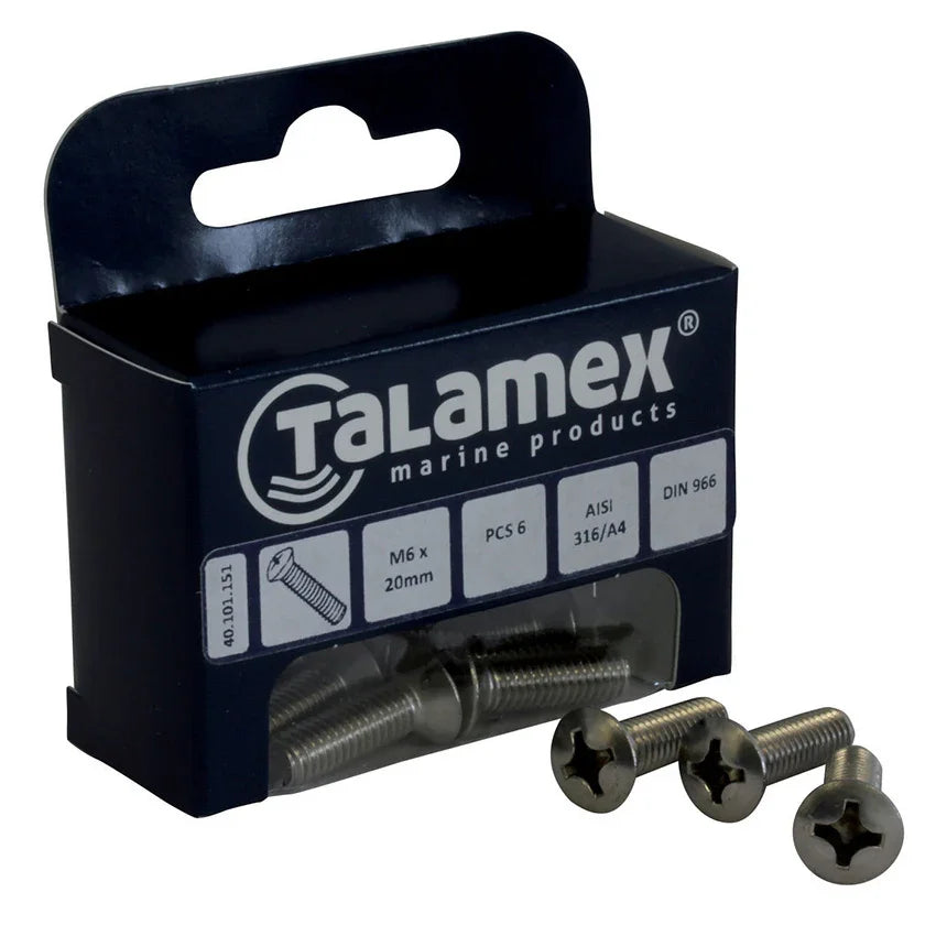 Talamex Raised Head Screw M5 × 40 Phillips | 4Boats