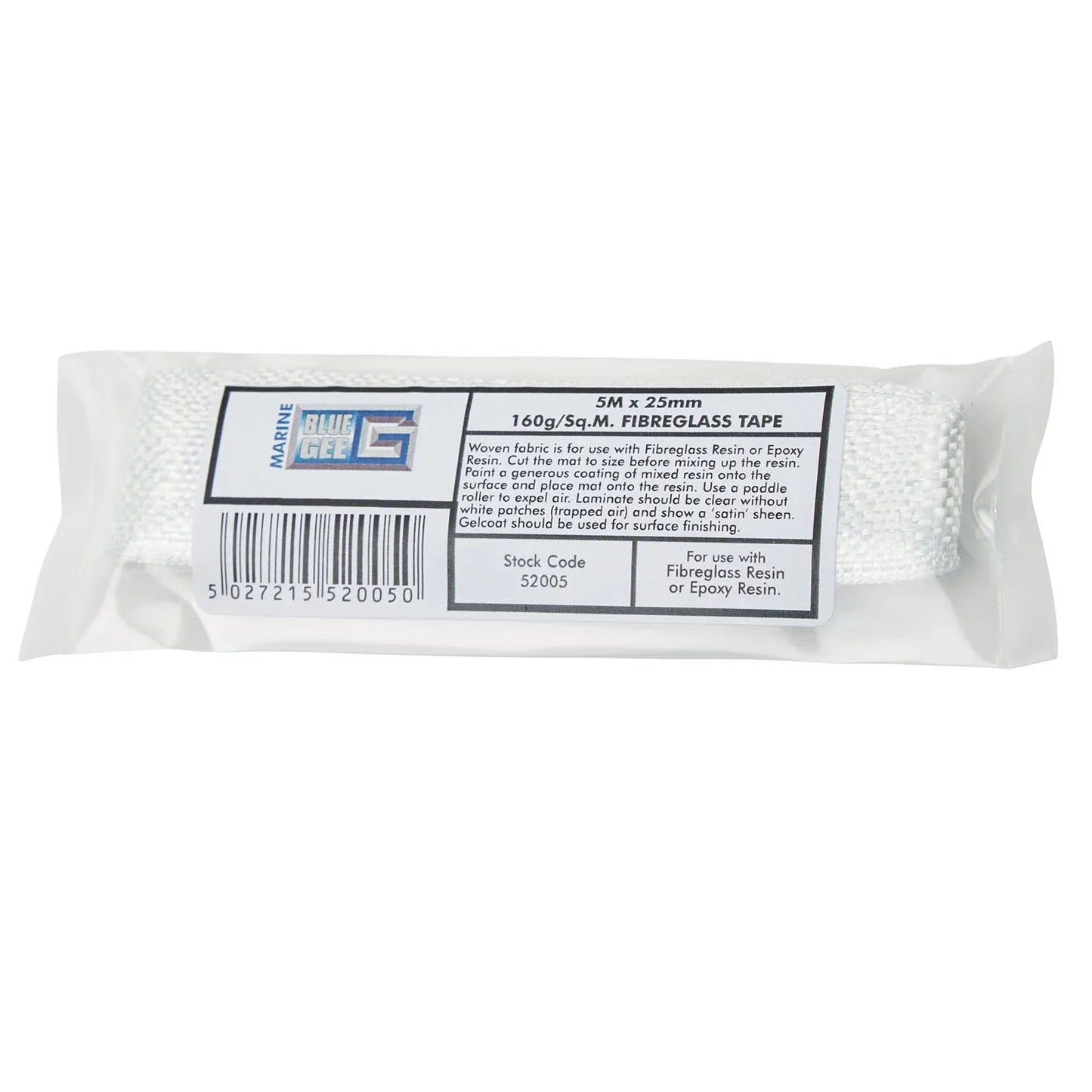 Gee Fibreglass Woven Tape 175 g/m², 25 mm x 5 m | 4Boats