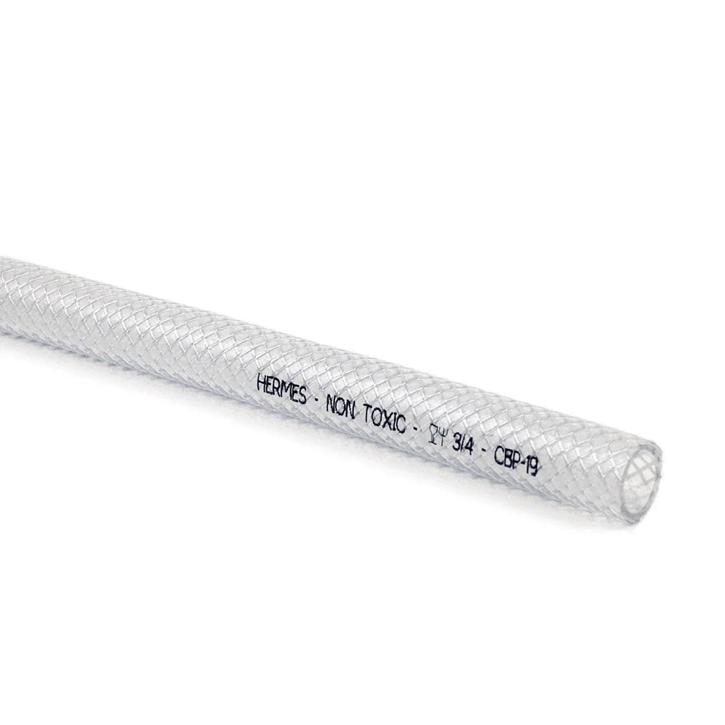 Braided Non-Toxic PVC Hose - Clear - 15.9 mm
