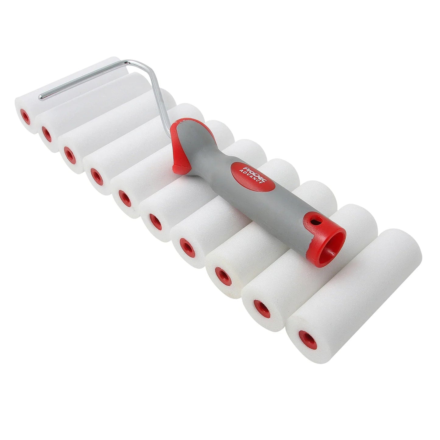 10-pack 100 mm (4 in) high-density foam mini rollers + frame | 4Boats
