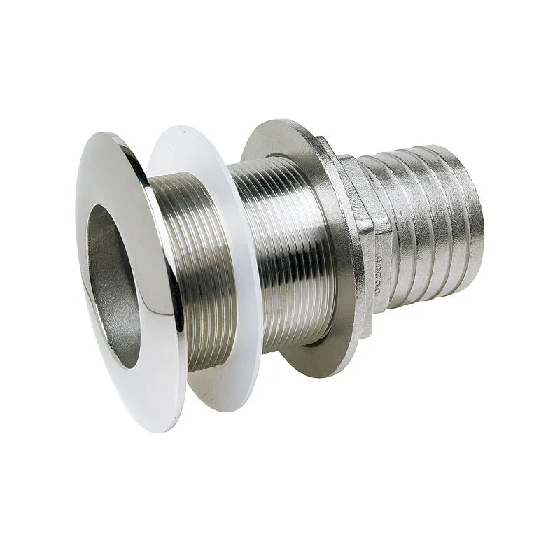 Attwood SS SS SS Thru-Hull 2 in Stainless Steel Connector | 4Boats