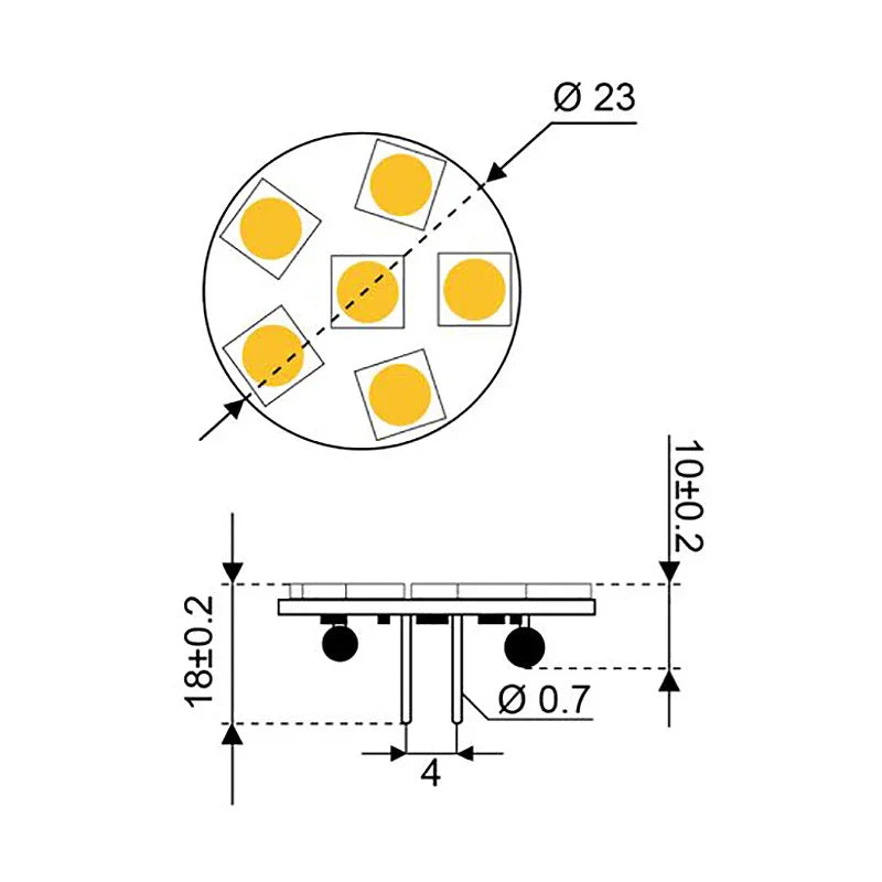 Talamex S-Led S-Led S-Led 6 10-30V G4 Back | 4Boats