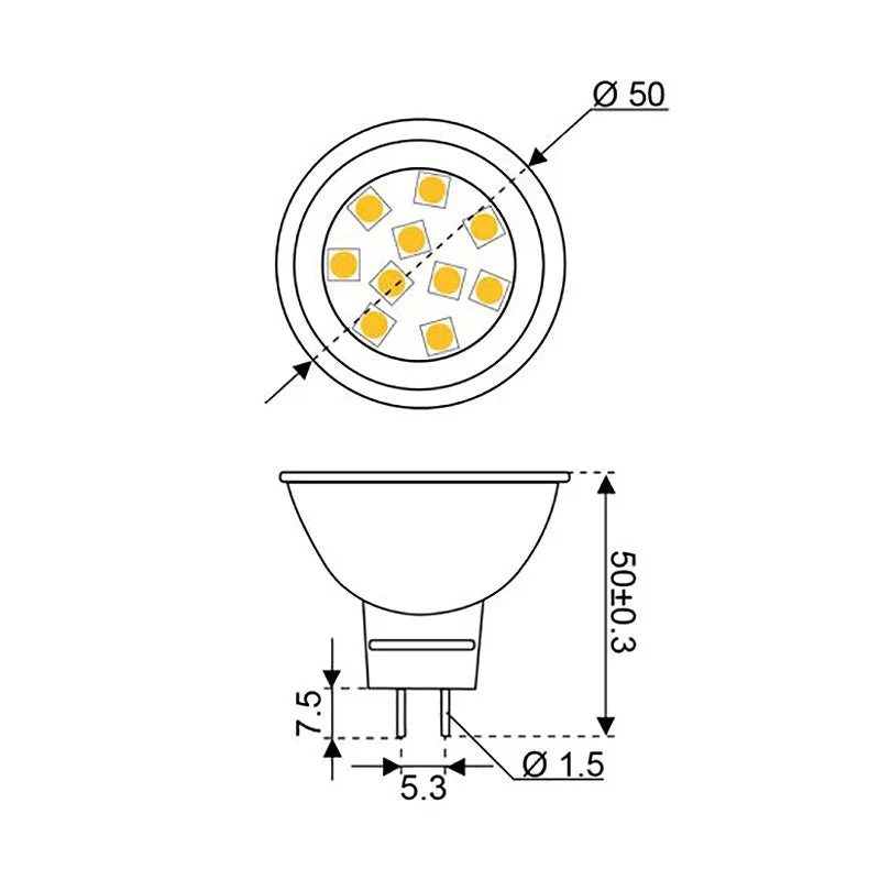 Talamex S-Led S-Led S-Led 10-30V GU5.3 LED lamp | 4Boats