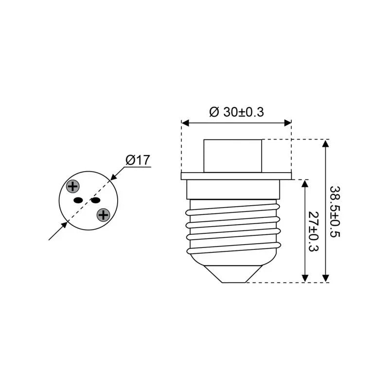 Talamex Adapter Adapter E27 to G4 LED Adapter for Boats & Car | 4Boats