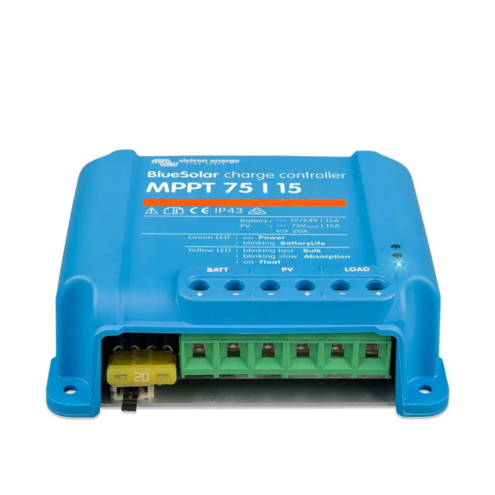 Victron BlueSolar MPPT 75/15 Solar Charge Controller 12V 24V 15A SCC010015050R