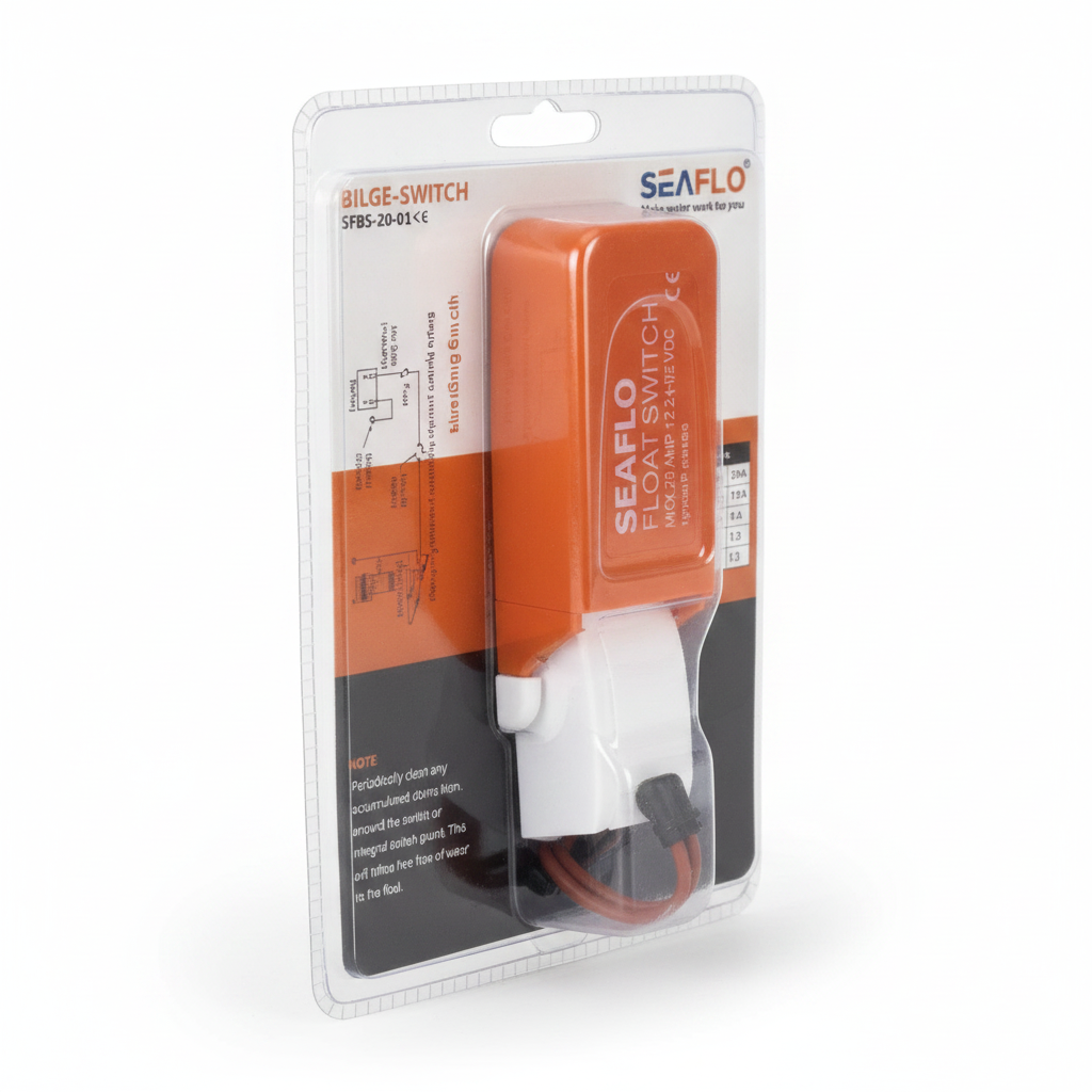 Seaflo Ballast Pump Switch SP03008 12V/24V 3-Position Reversing Rocker Switch