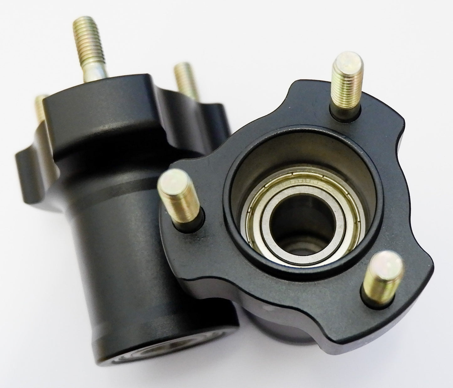 Pair of Black 17mm x 75mm Front Hubs