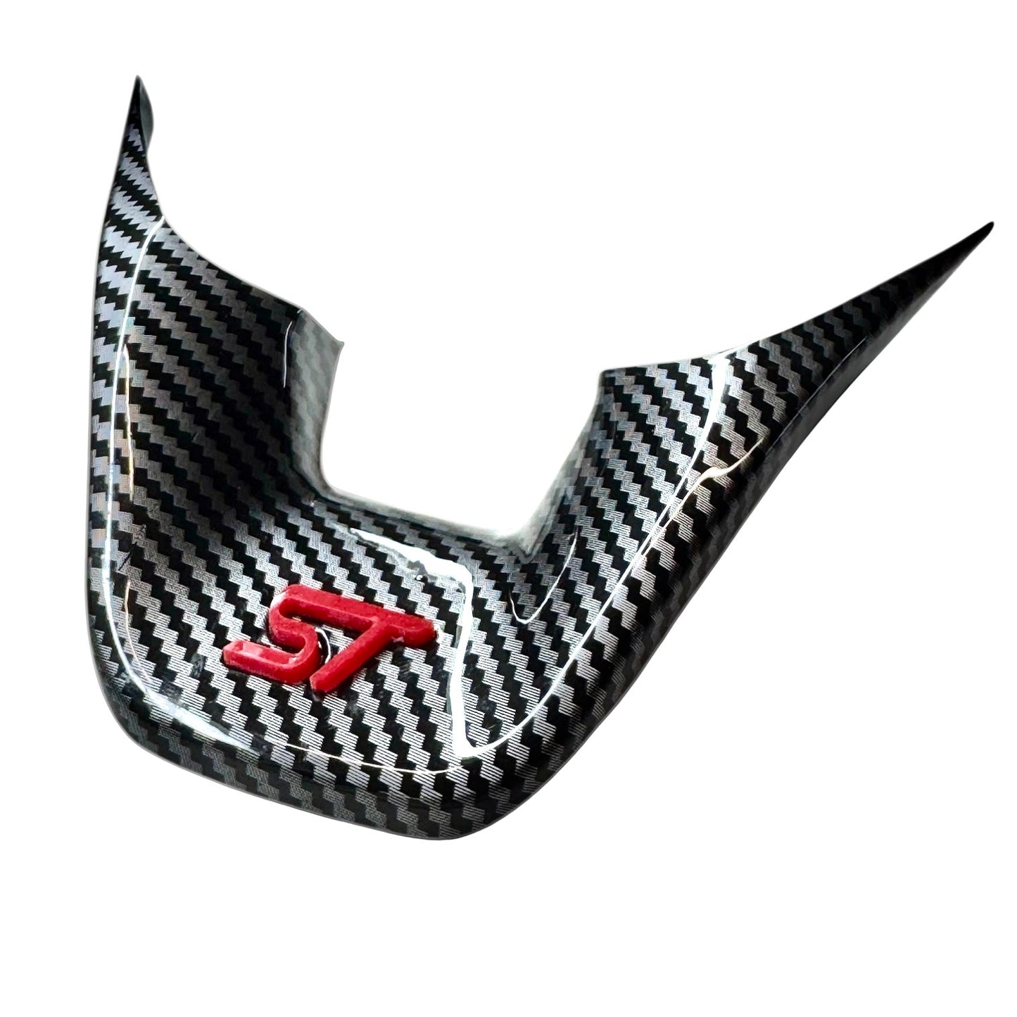 4D Acrylic "ST" Insert for Lower Carbon Steering Wheel Cover