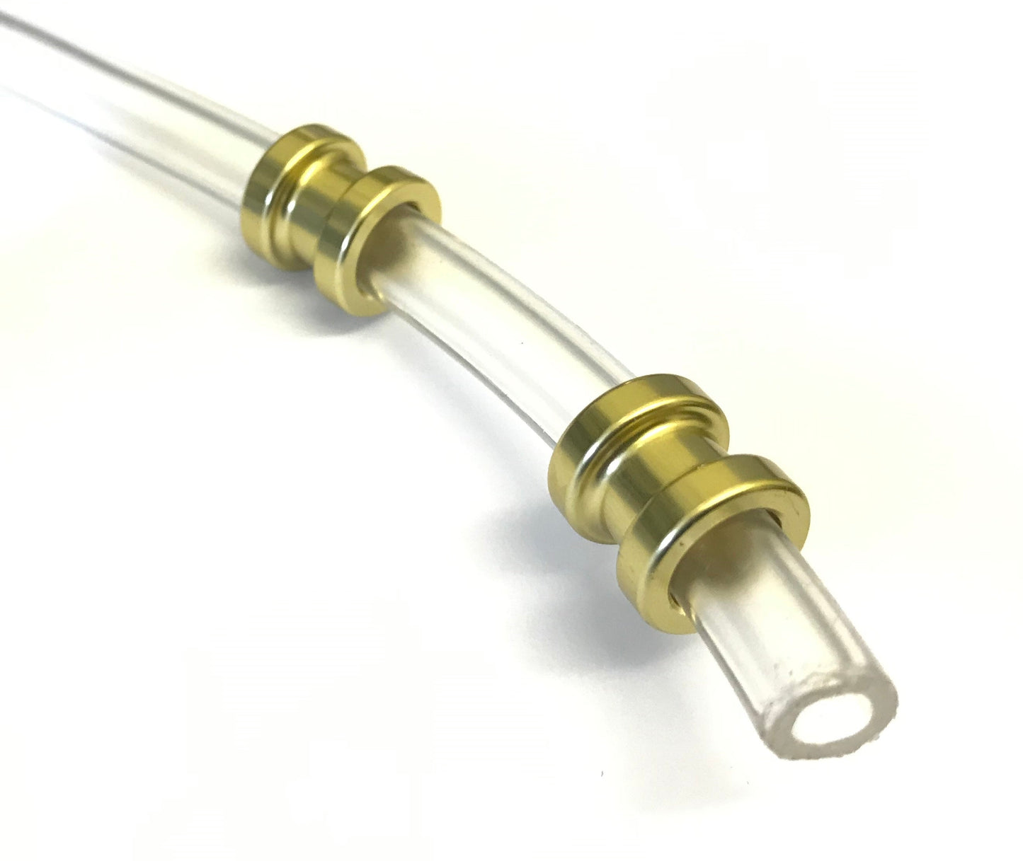 Pair of Gold Fuel Pipe Holders