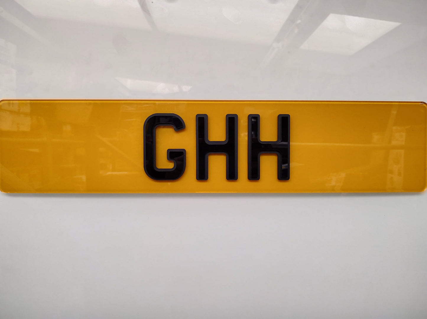 Matte lower gloss upper Pyramid , Leigh, Bolton, Wigan number plate maker, number plate supplier, number plate bulk wholesale supplier