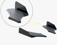 Maxton Design - Street Pro Rear Side Splitters + Flaps Audi TT S 8S Facelift