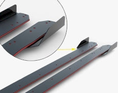Maxton Design - Street PRO Side Skirts Diffusers + Flaps Volkswagen Polo GTI Mk6 Facelift