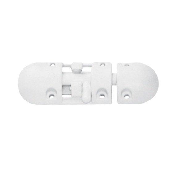 Anti-Rattle Barrel Plastic Barrel Bolt - White | 4Boats