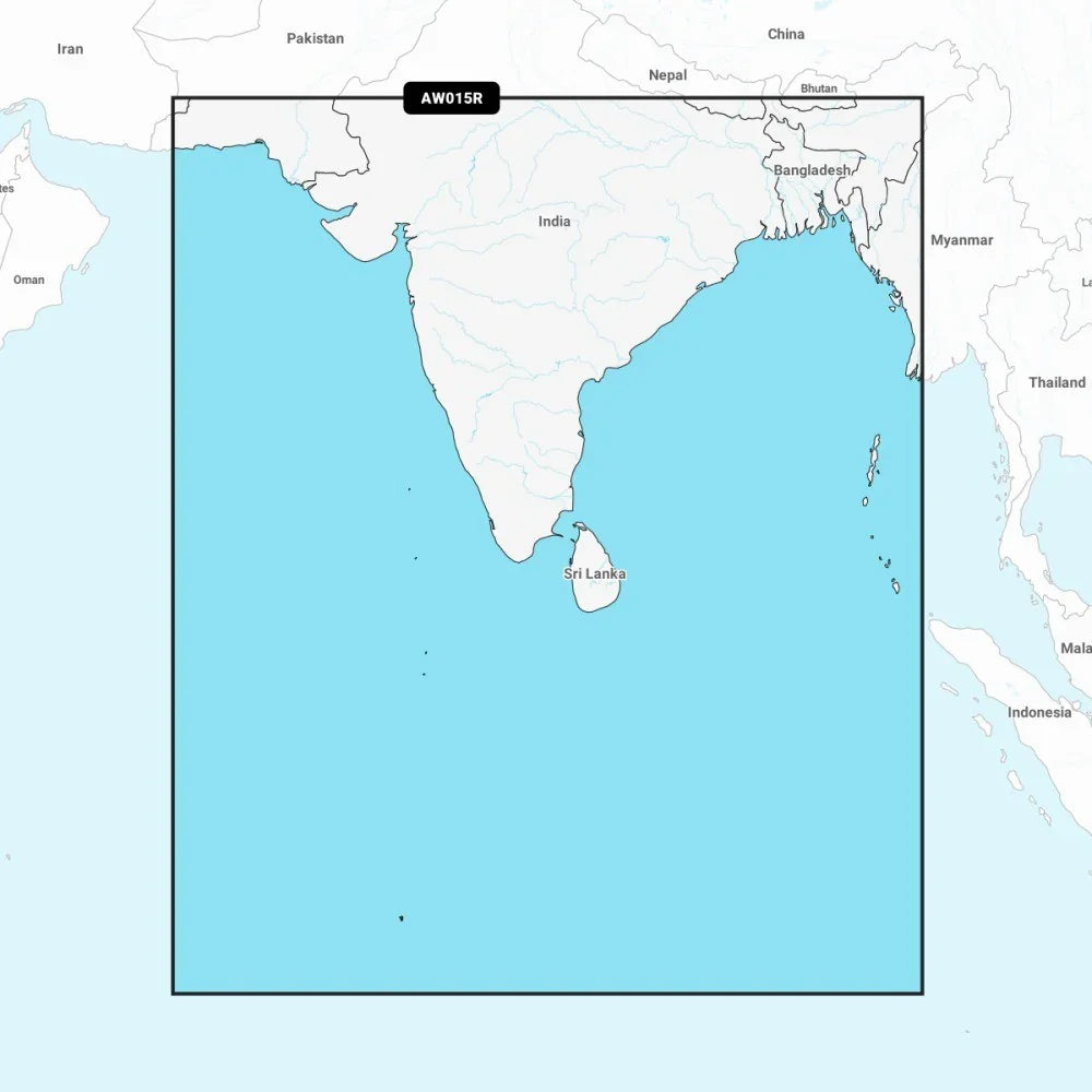 Garmin Navionics Vision+ Chart: AW015R - Indian Subcontinent