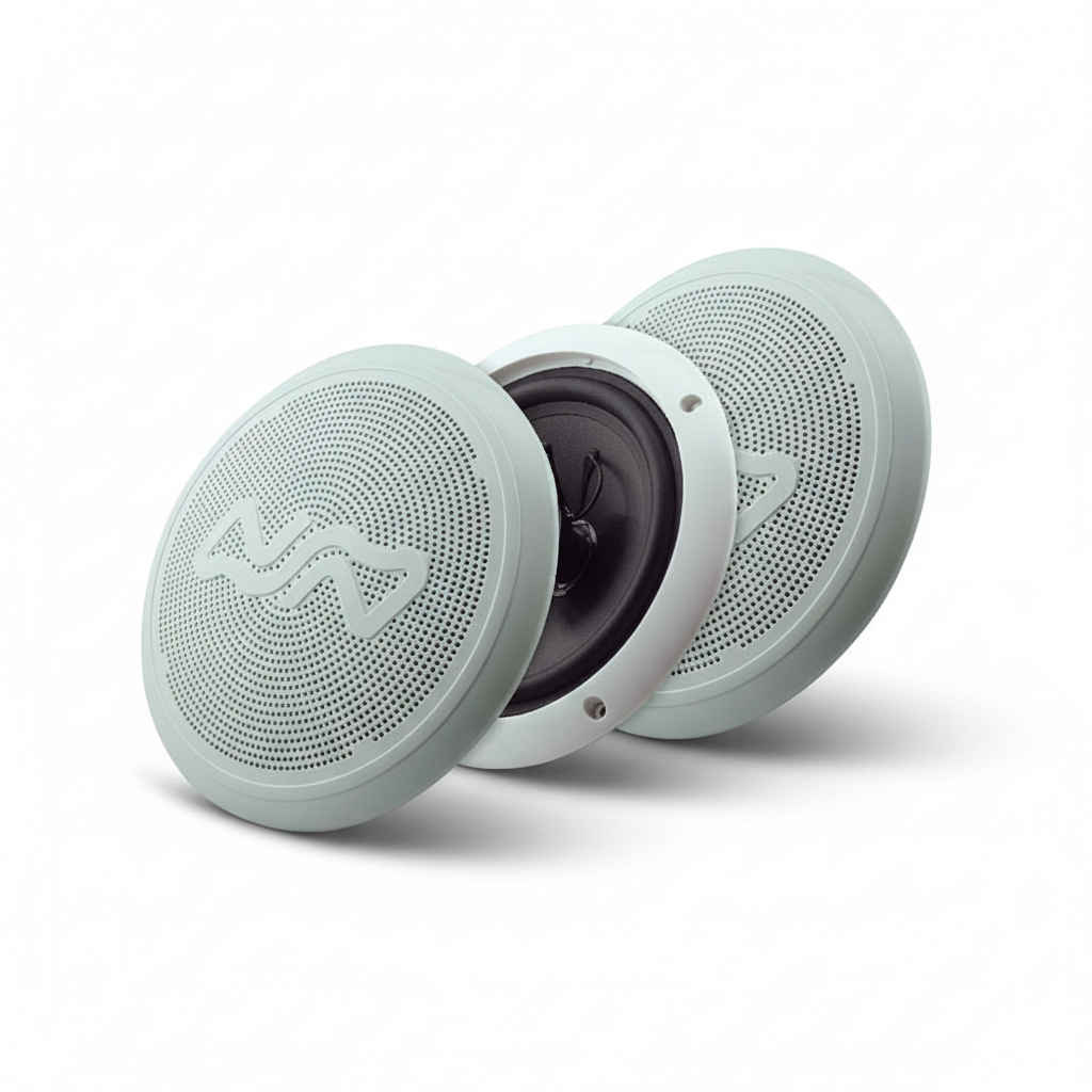 Nuova Rade 74576 Two-Way Marine Speakers 100W 6.5" Non-Magnetic White Pair
