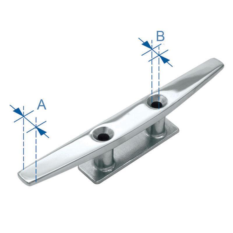 Blue Water 316 Stainless Cleat 152mm (6 in) | 4Boats