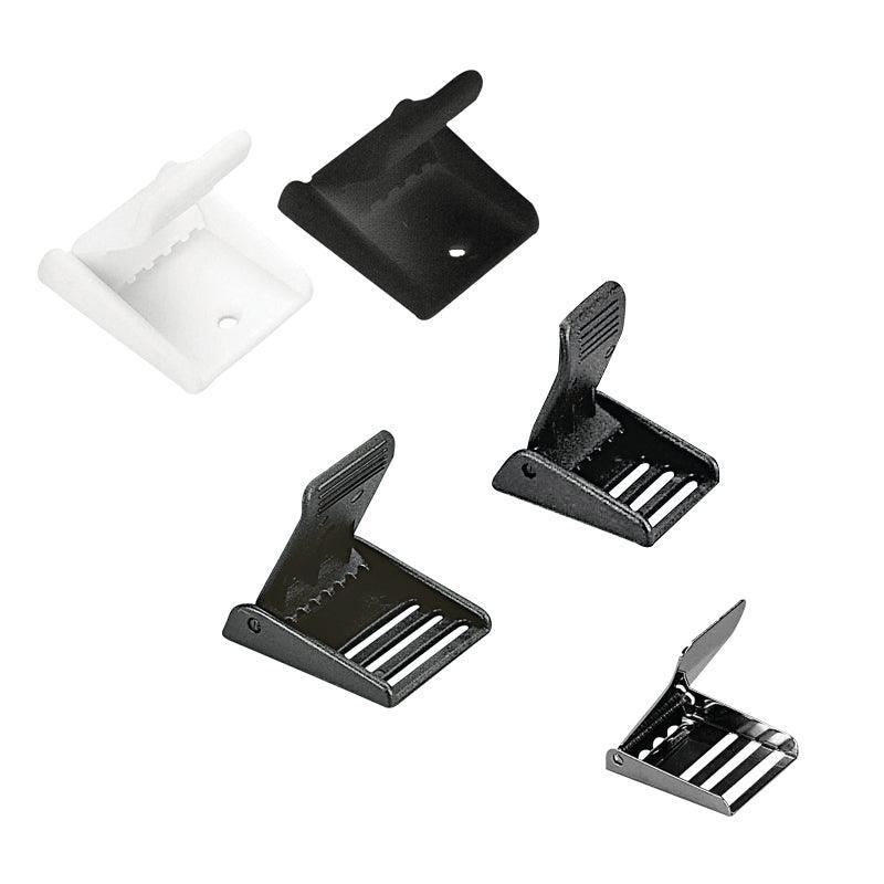 Buckle Plastic Notched 50 mm (2 in) Black - 10-pack | 4Boats