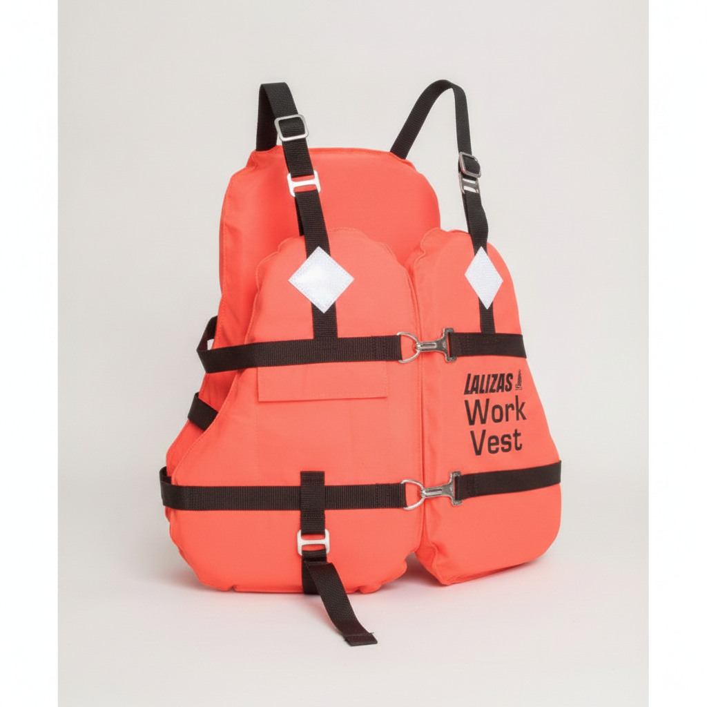 Work LifeVest 50N ISO 12402-5 Adult >40kg Orange Buoyancy Aid