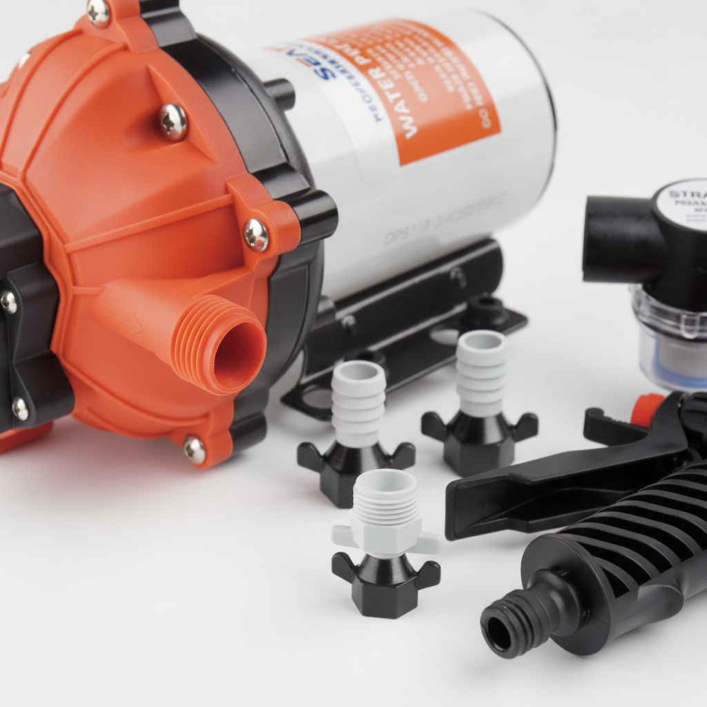 SEAFLO 12V 5.2GPM 70PSI Washdown Pump Kit without Coiled Hose