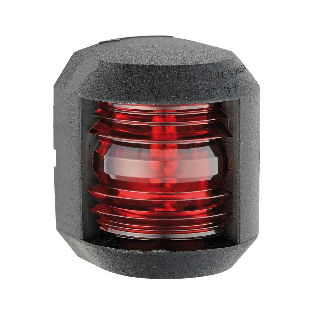 Osculati Black Utility 88 Port Navigation Light 112.5° Red 12V 5W 11.412.01