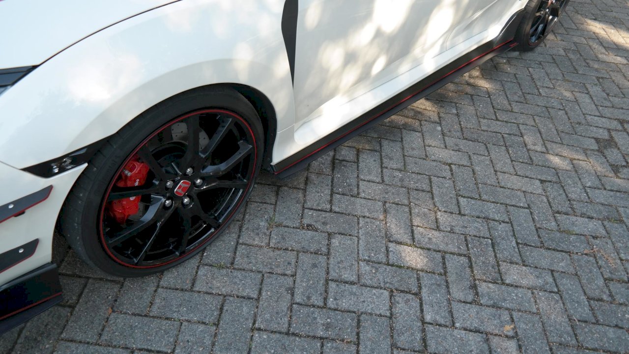 Maxton Design - RACING SIDE SKIRTS SPLITTERS HONDA CIVIC MK10 TYPE-R (2017-UP)
