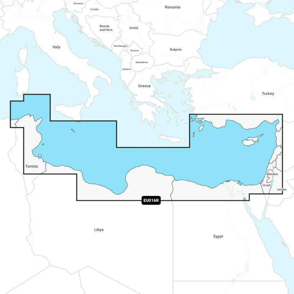 Garmin Navionics+ Chart: EU016R - Mediterranean Sea, Southeast