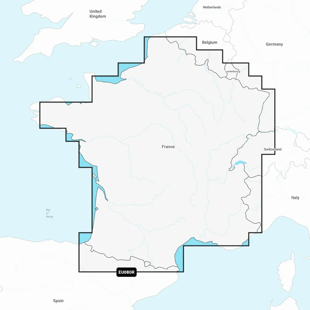 Garmin Navionics+ Chart: EU080R - France, Lakes & Rivers