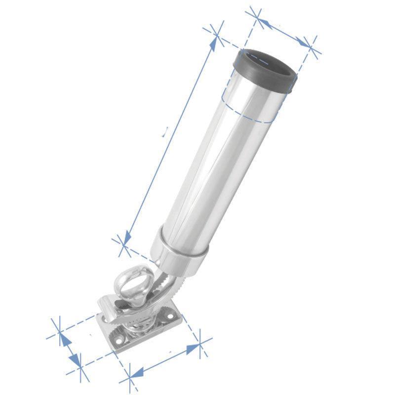 Fishing Rod Deck Holder Inox 316 232×51mm | 4Boats