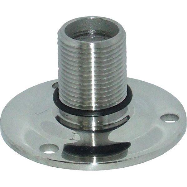 Fixed Antenna Base - Stainless Steel | 4Boats
