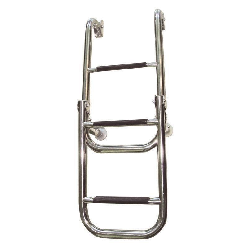 Folding Ladder 2+2 Steps Inox 316 Ø 25mm 305×1060mm | 4Boats