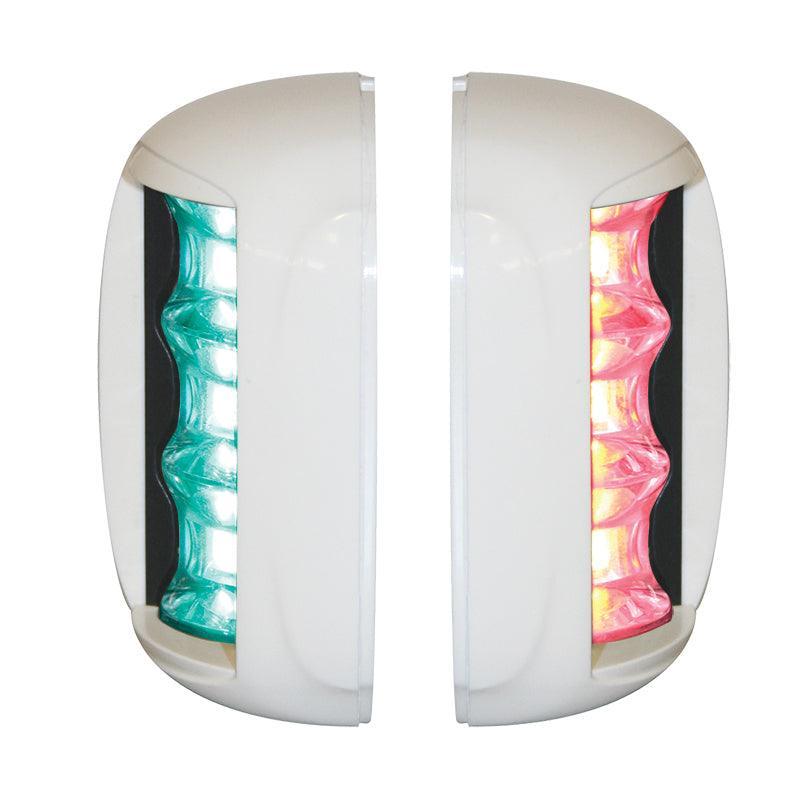 FOS LED 20 Port & Starboard Side Lights 112.5° Set, Black | 4Boats