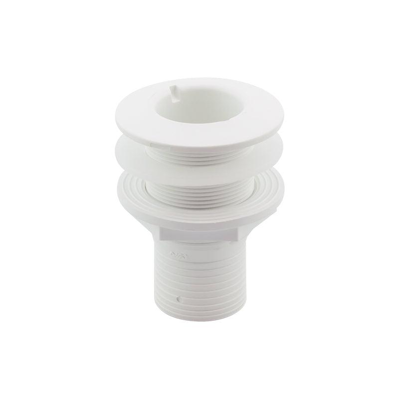 Thru-Hull Fitting 51 mm (2") White Hose Barb | 4Boats