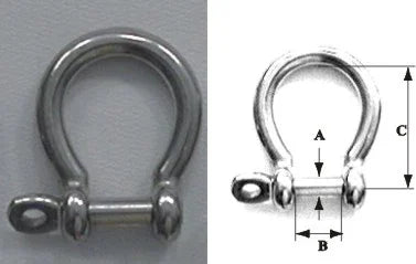 Lalizas Anchor Shackle Omega Galvanised 12mm - Pack of 10 - Marine Rigging 99418