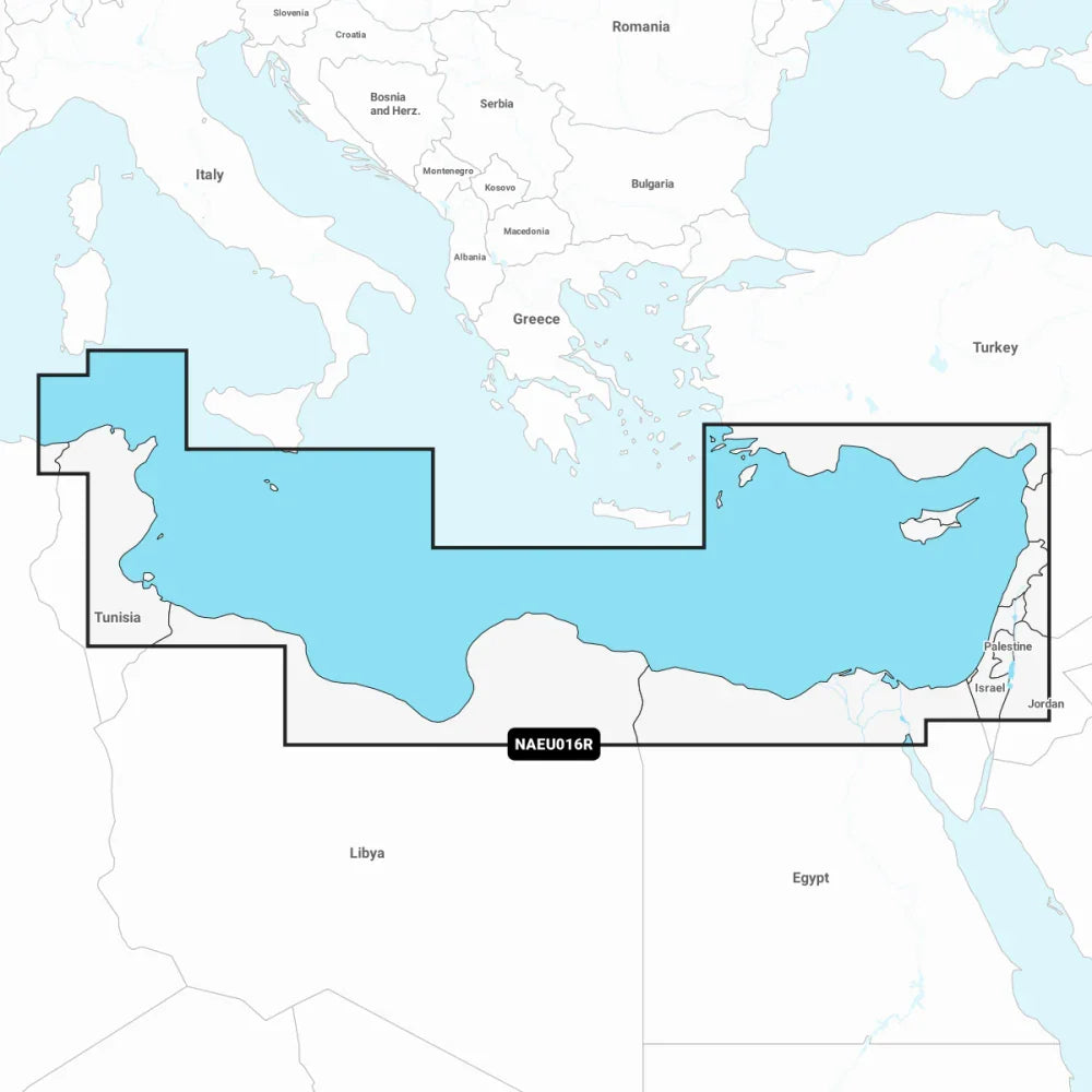 Navionics EU016R Mediterranean Sea Southeast Chart | 4Boats